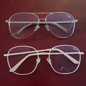 Two pair blue light glasses